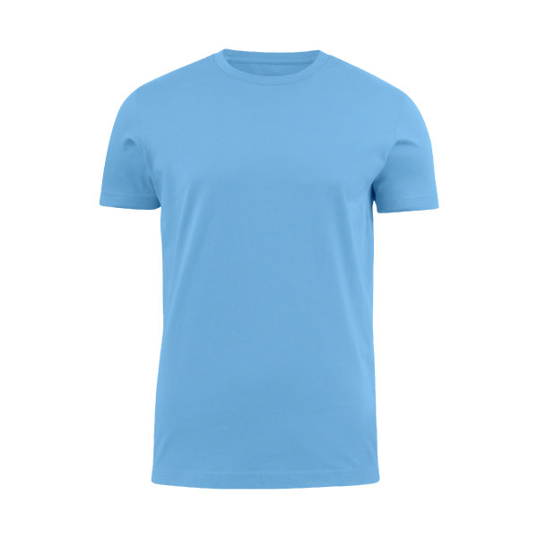 T-Shirt, sky blau, > 200g, Rundhals