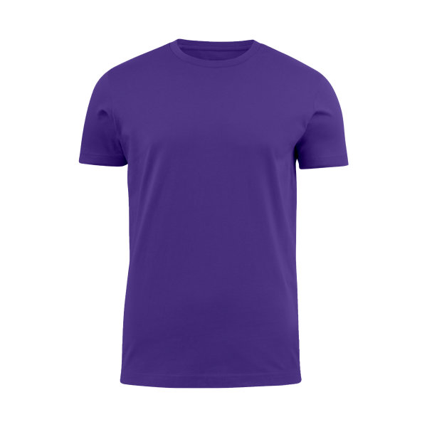 T-Shirt, violett, > 200g, Rundhals