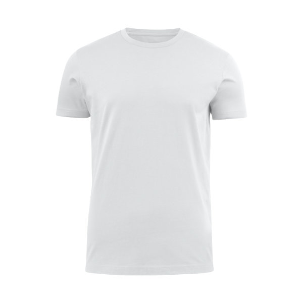 T-Shirt, weiß, > 200g, Rundhals
